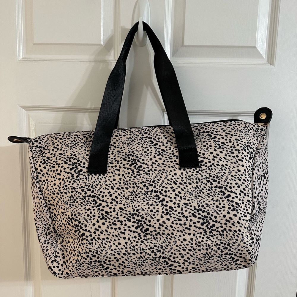 Black and Cream Weekender Bag